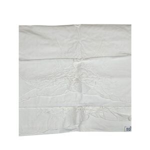 Vintage Imperial Elegance White Floral Embroidered Cotton Pillowcases Set Of 2 S
